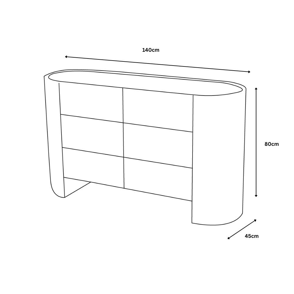 Atlanta 6 Drawer Chest