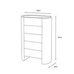 Atlanta 5 Drawer Tallboy