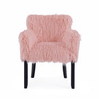 Faux Sheepskin Pink Tub Chair