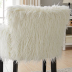 Faux Sheepskin White Tub Chair