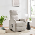 Barker Lift & Tilt Cream Recliner Chair (Dual Motor)