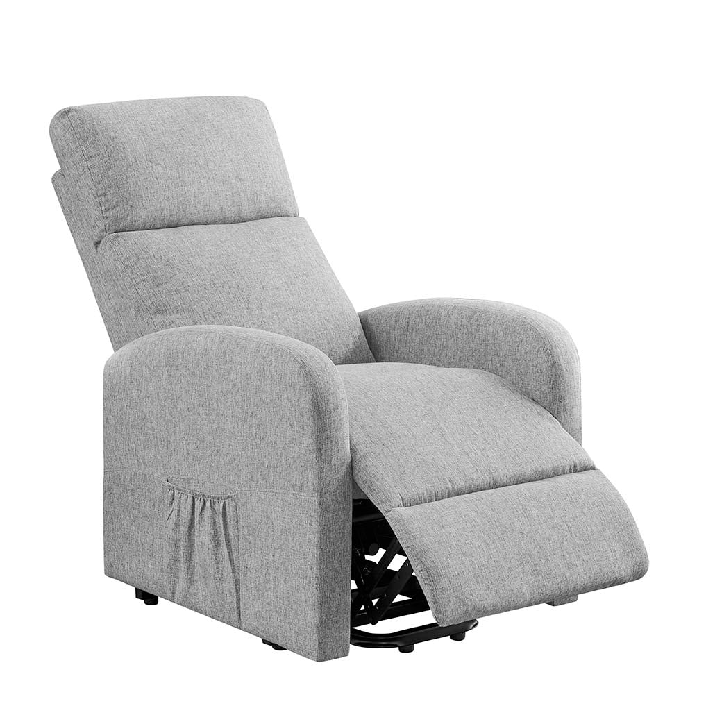 Barker Lift & Tilt Grey Recliner Chair (Dual Motor)