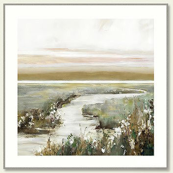 Rivers Dawn Wall Art 80x80cm