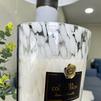 Large White Confetti Candle