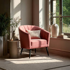 Arlo Pink Velvet Tub Chair