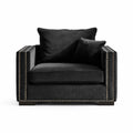 Moscow Black Velvet Chair