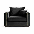 Moscow Black Velvet Chair
