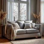 Moscow 2 Seater Grey Velvet Sofa