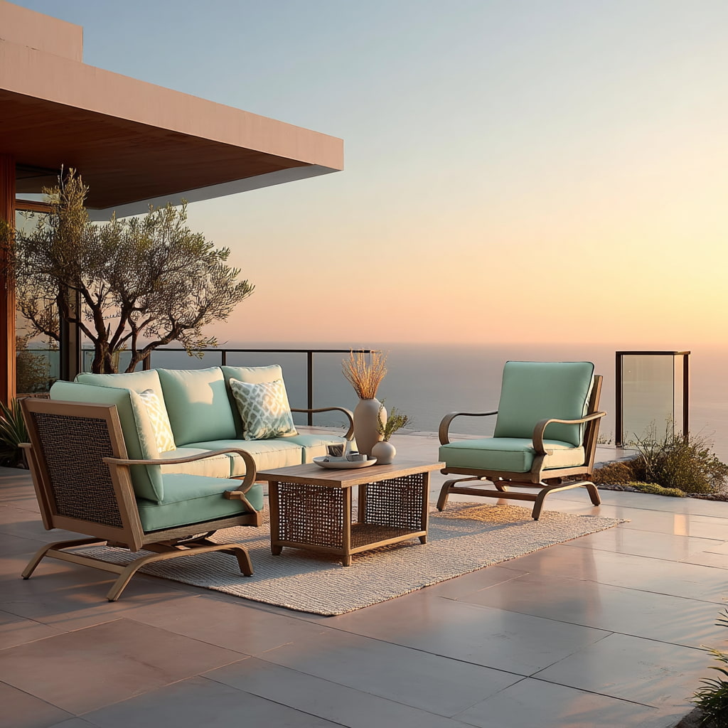 Regent 4 Pc Outdoor Lounge Set