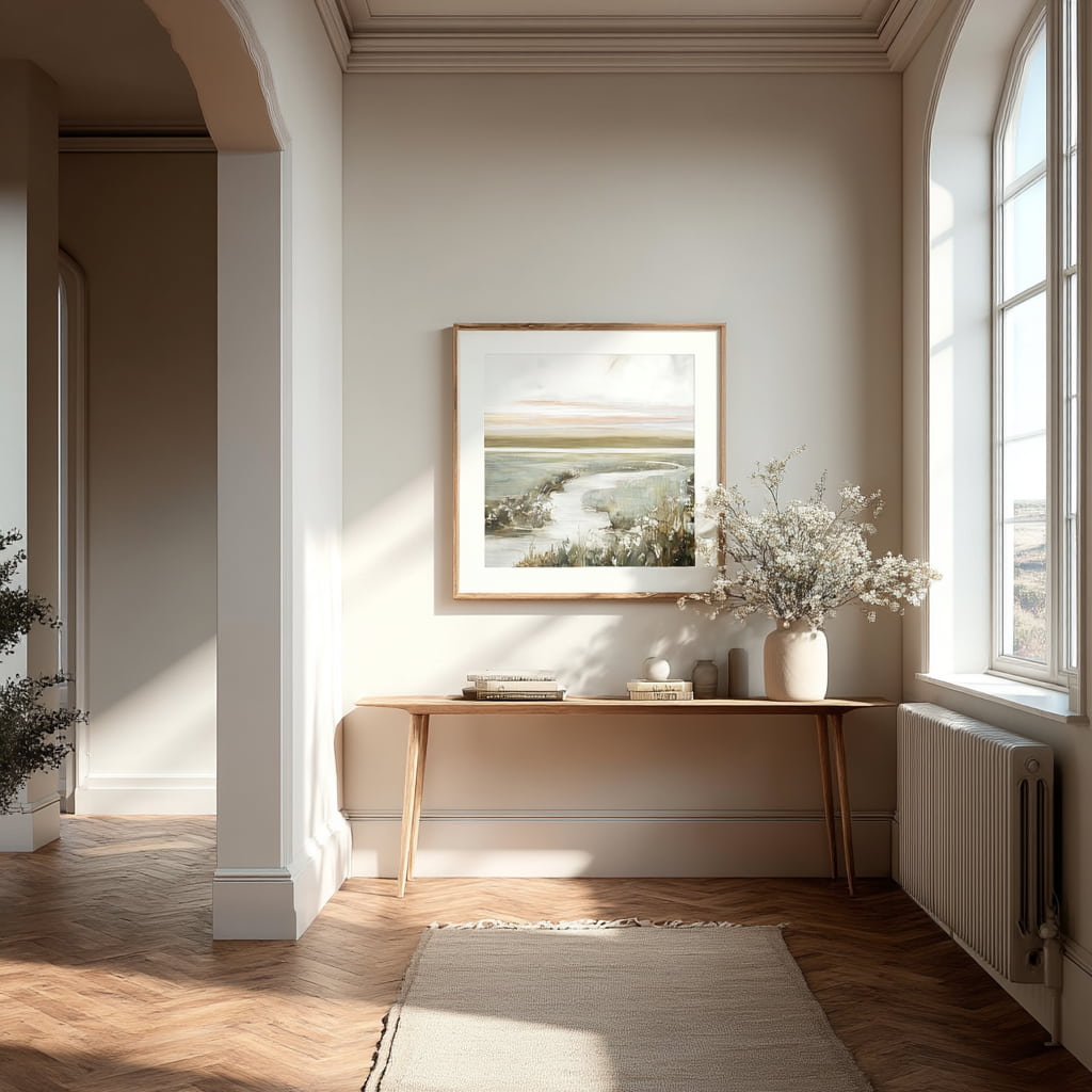 Rivers Dawn Wall Art 80x80cm