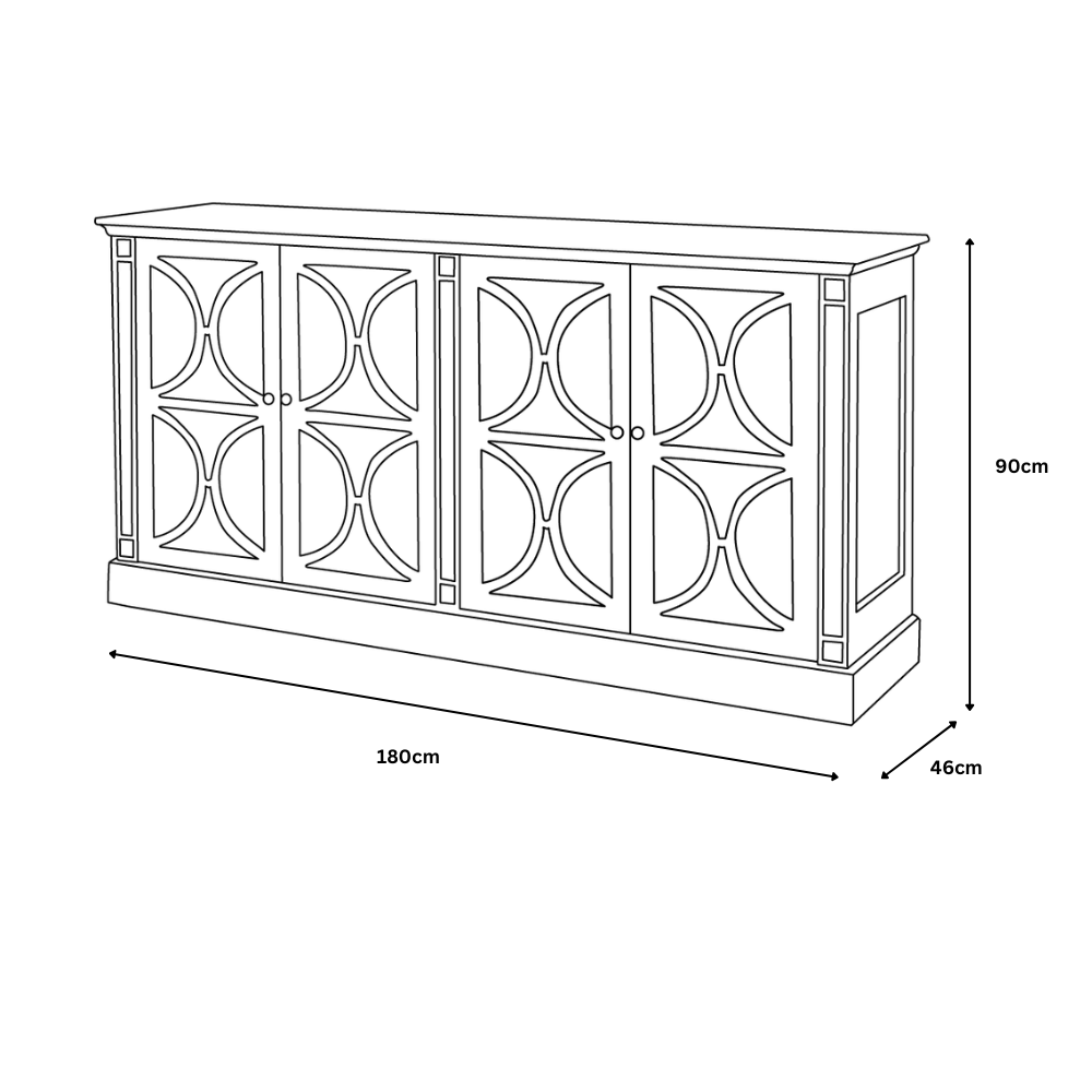 Blakely Grey Wooden Sideboard
