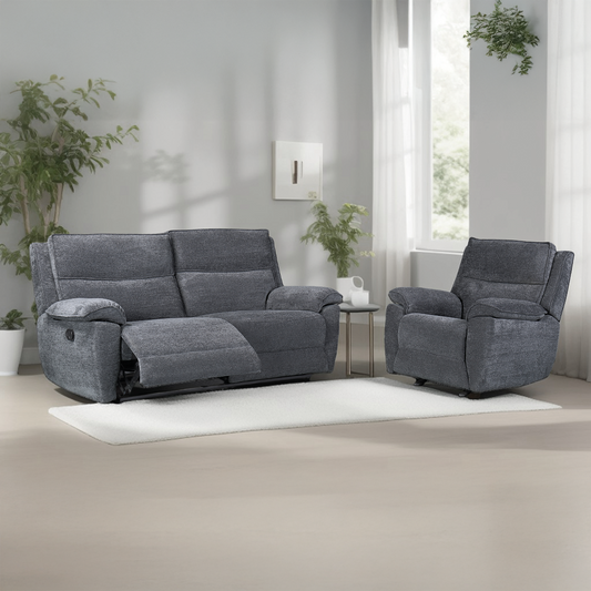 Midtown Recliner Chair in Dark Grey