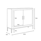 Brixton Black 2 Door Chest