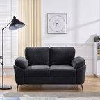 black 2 seater sofa
