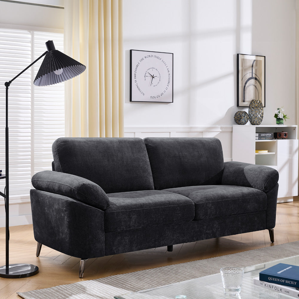 Camden 3 Seater in Black