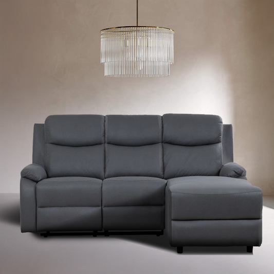 Crosby Corner Recliner Sofa - Right - Grey