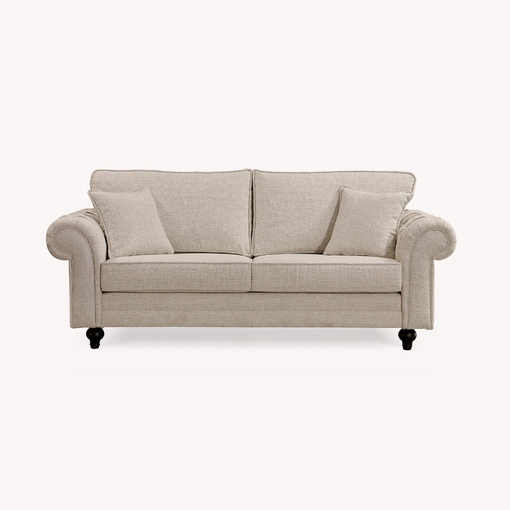 Chelsea 3 Seater Cream Sofa