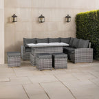 Henley 5pcs Corner Outdoor Dining Set-Grey