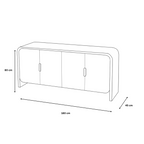 Cali 4 Door Sideboard