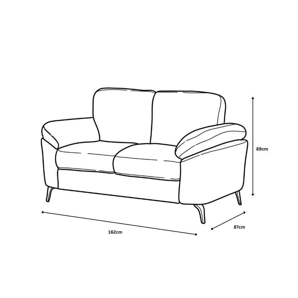 Camden 2 Seater in Black