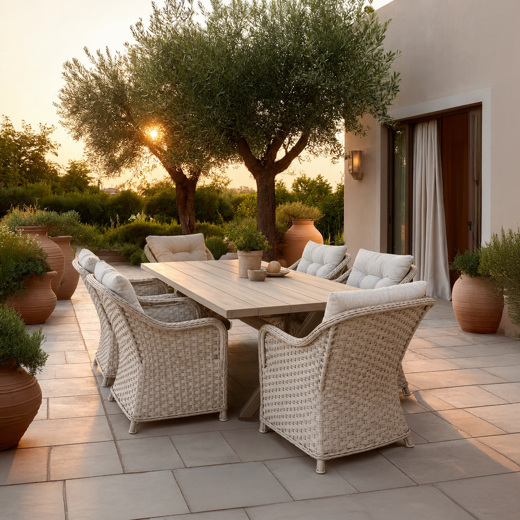 Cannes 7pc Rectangular Dining Set