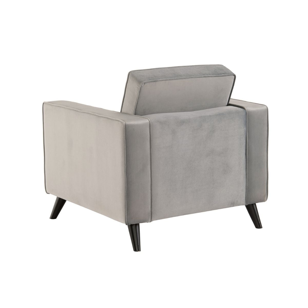Cara Grey Velvet Armchair