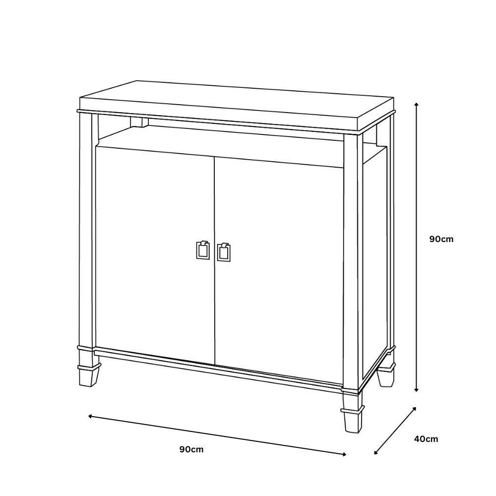 Carter 2 Door Grey Chest