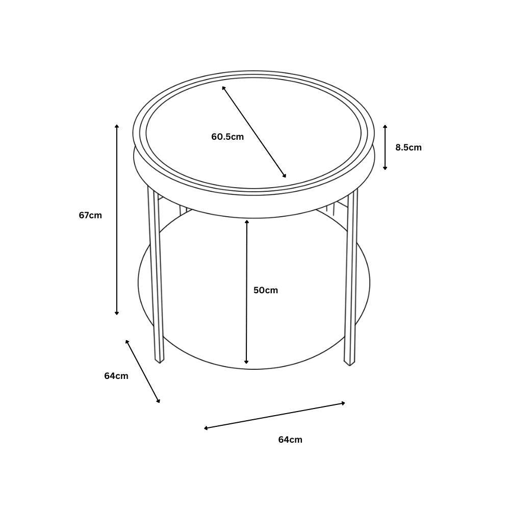 Clock Side Table