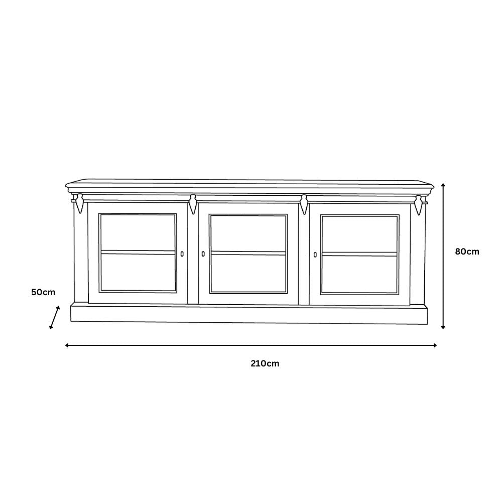 Cornwall Sideboard - Antique White / Oak Wash Top