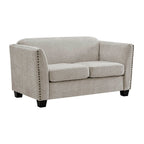 Dawson Studded 2 Seater Cream Sofa