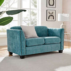 Dawson Studded 2 Seater Teal Sofa