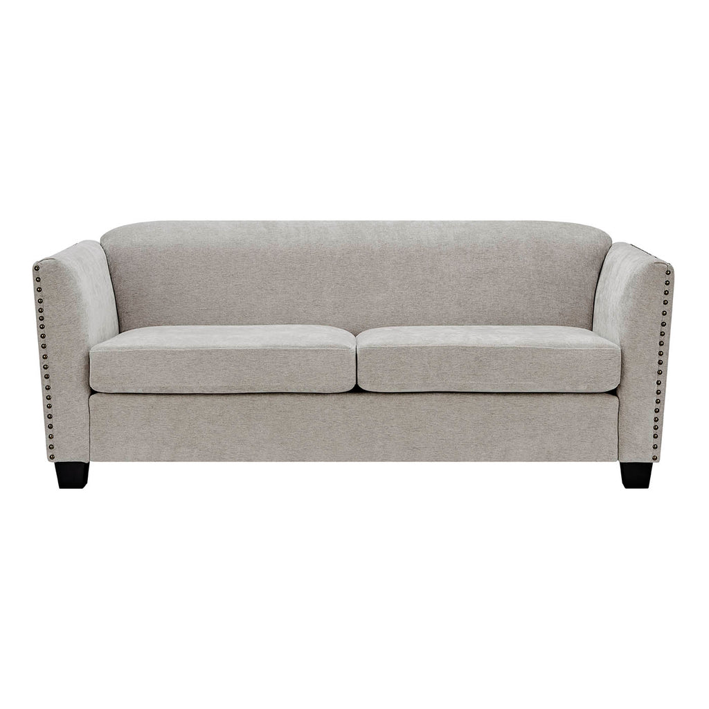 Dawson Studded 3 Seater Cream Sofa