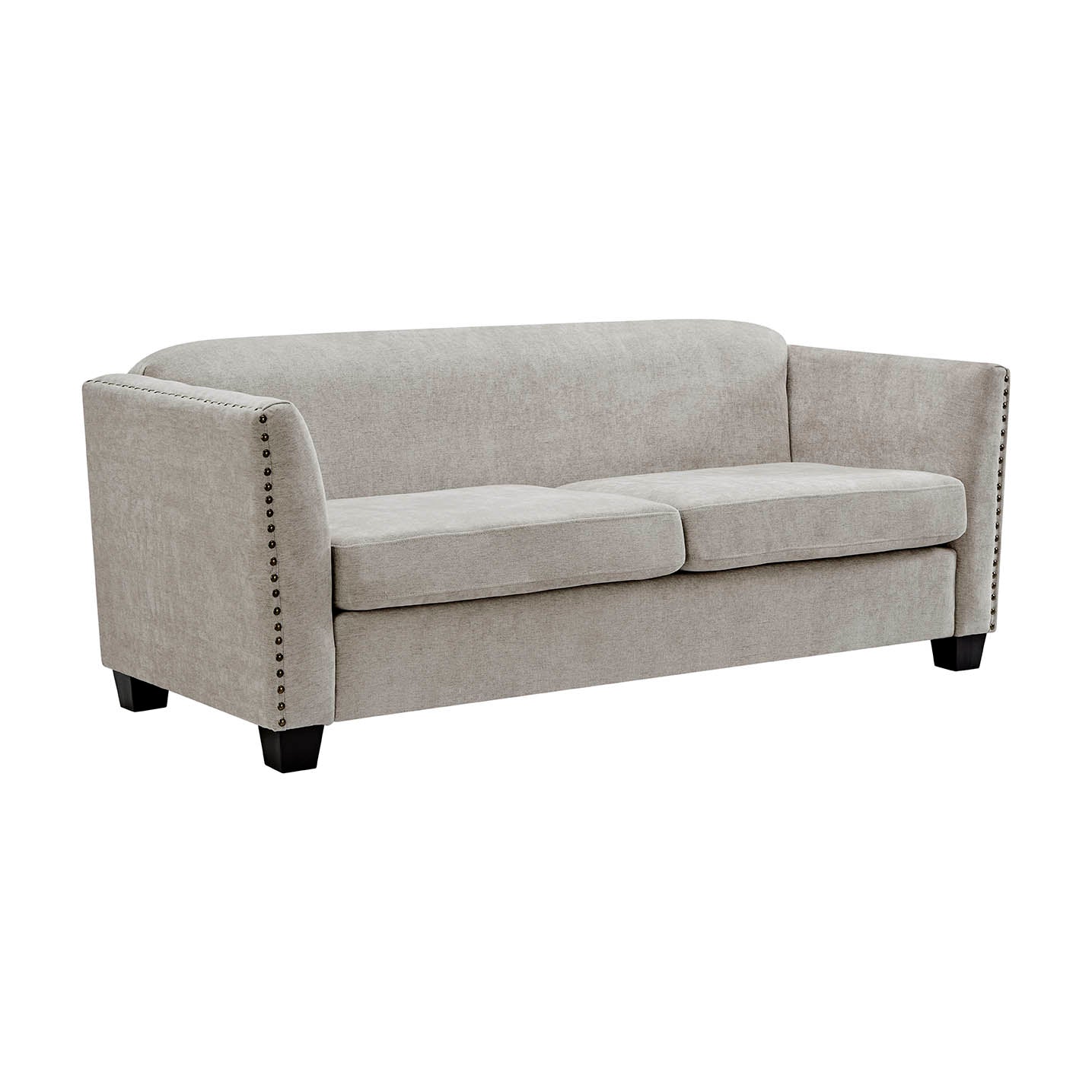 Dawson Studded 3 Seater Cream Sofa