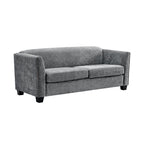 Dawson Studded 3 Seater Grey Sofa