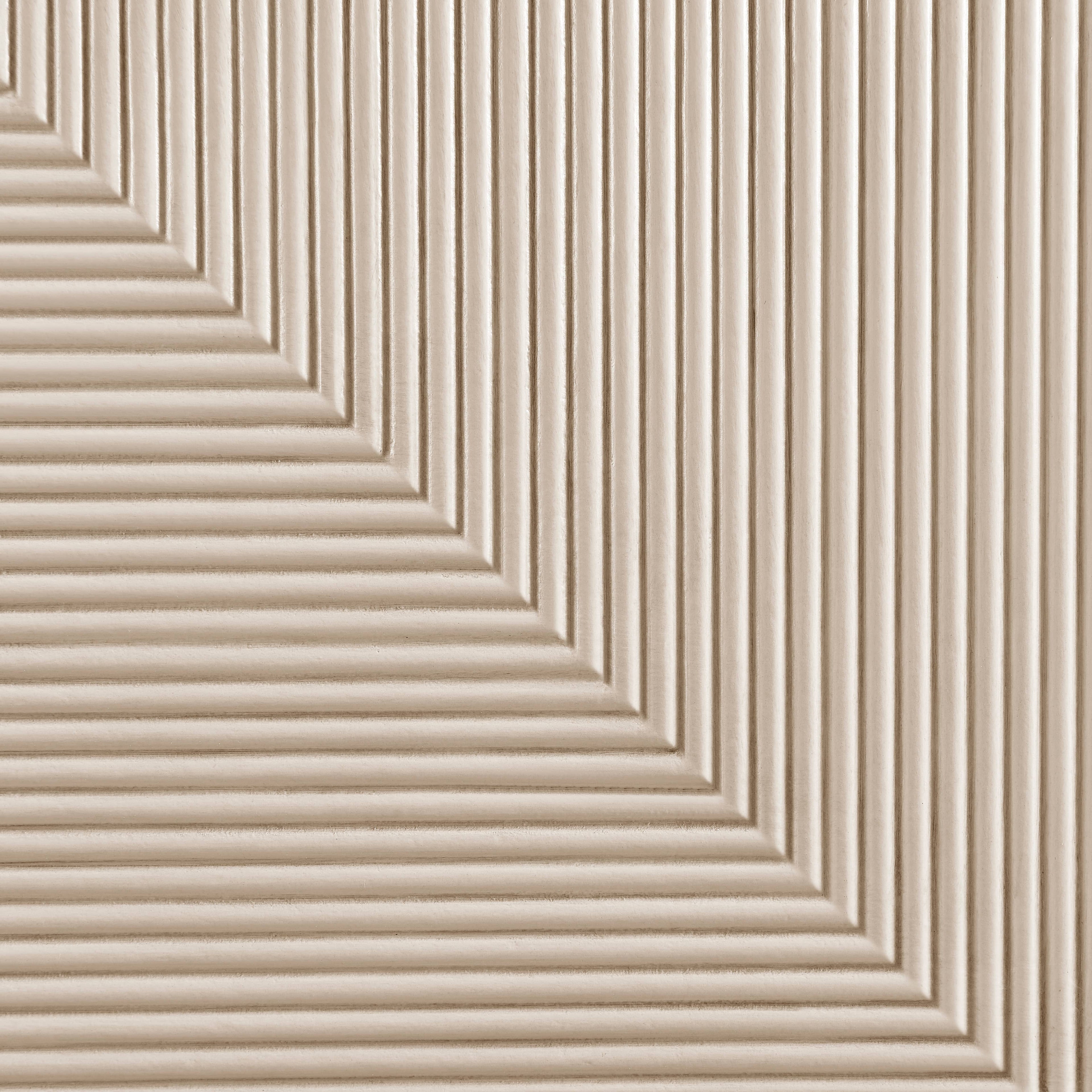 Beige textured patterned wall panel