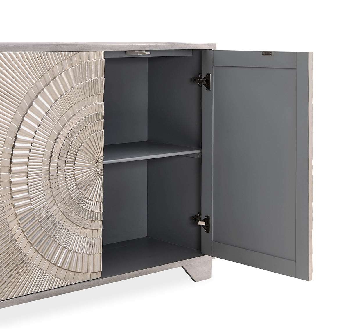 Frenso 2 Door Chest - Silver
