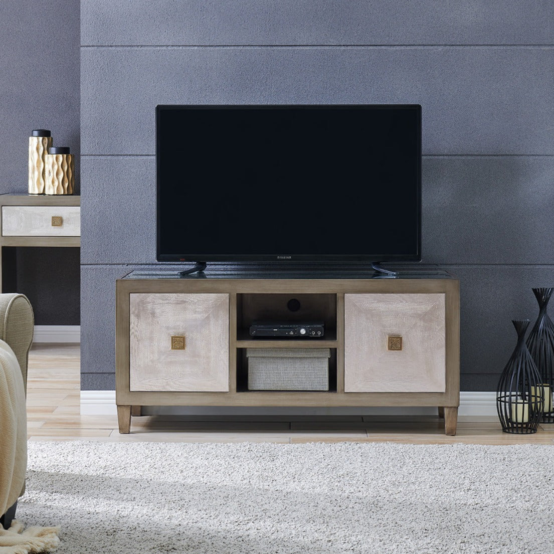 Nova Silver TV Unit