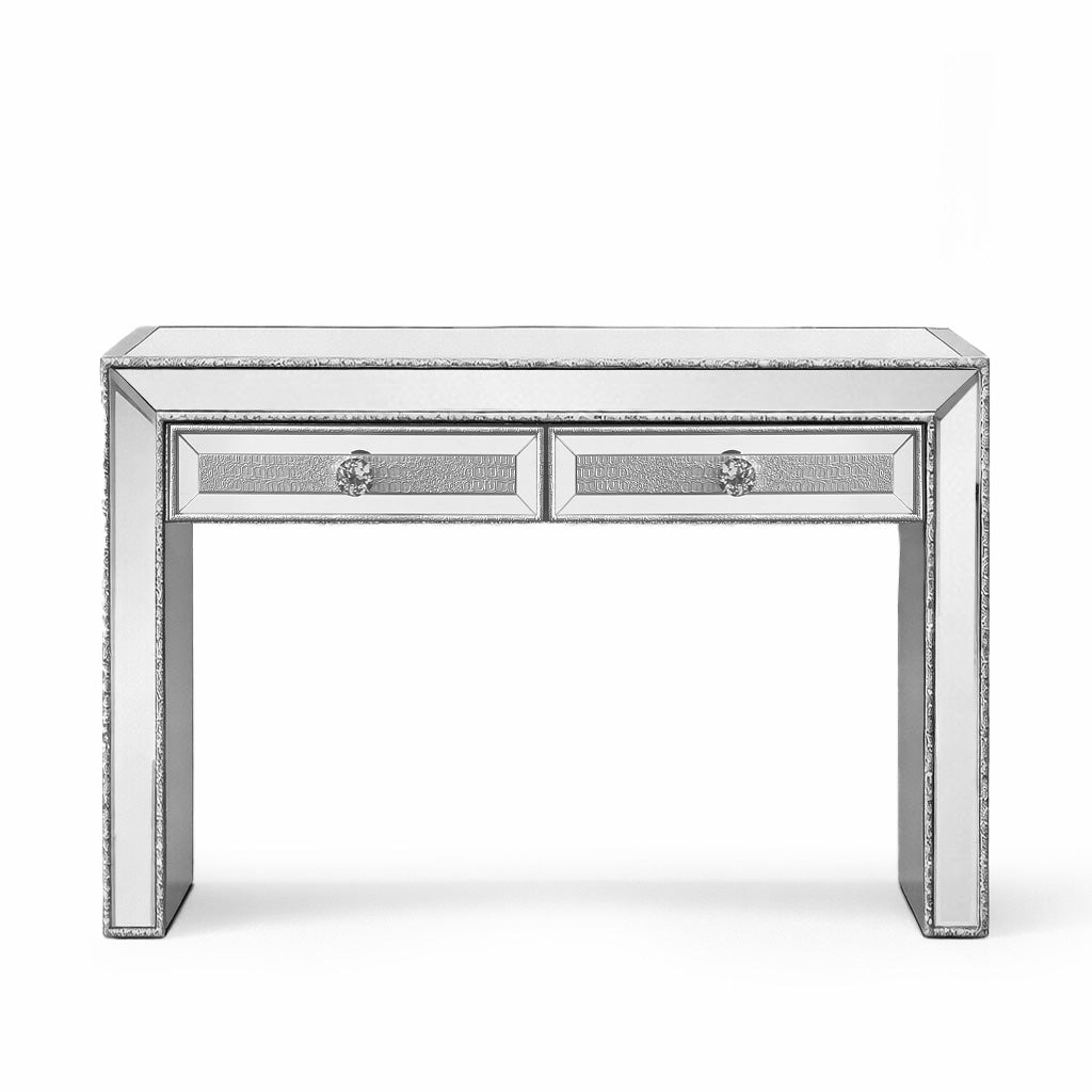 SOFIA CONSOLE TABLE MIRRORED SILVER