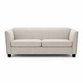 Dawson Studded 3 Seater Cream Sofa