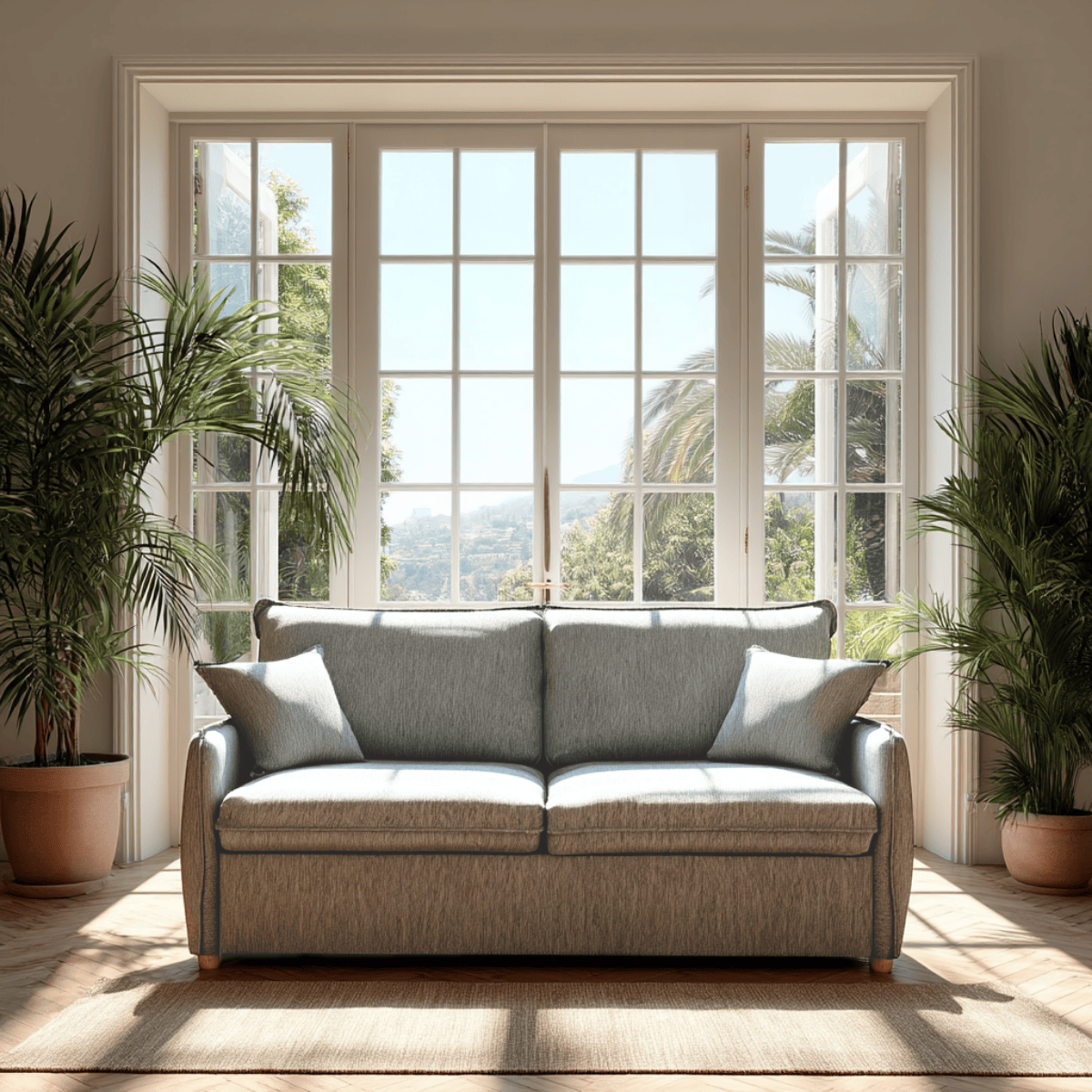 Eccles 3 Seater Sofa Bed in Grey