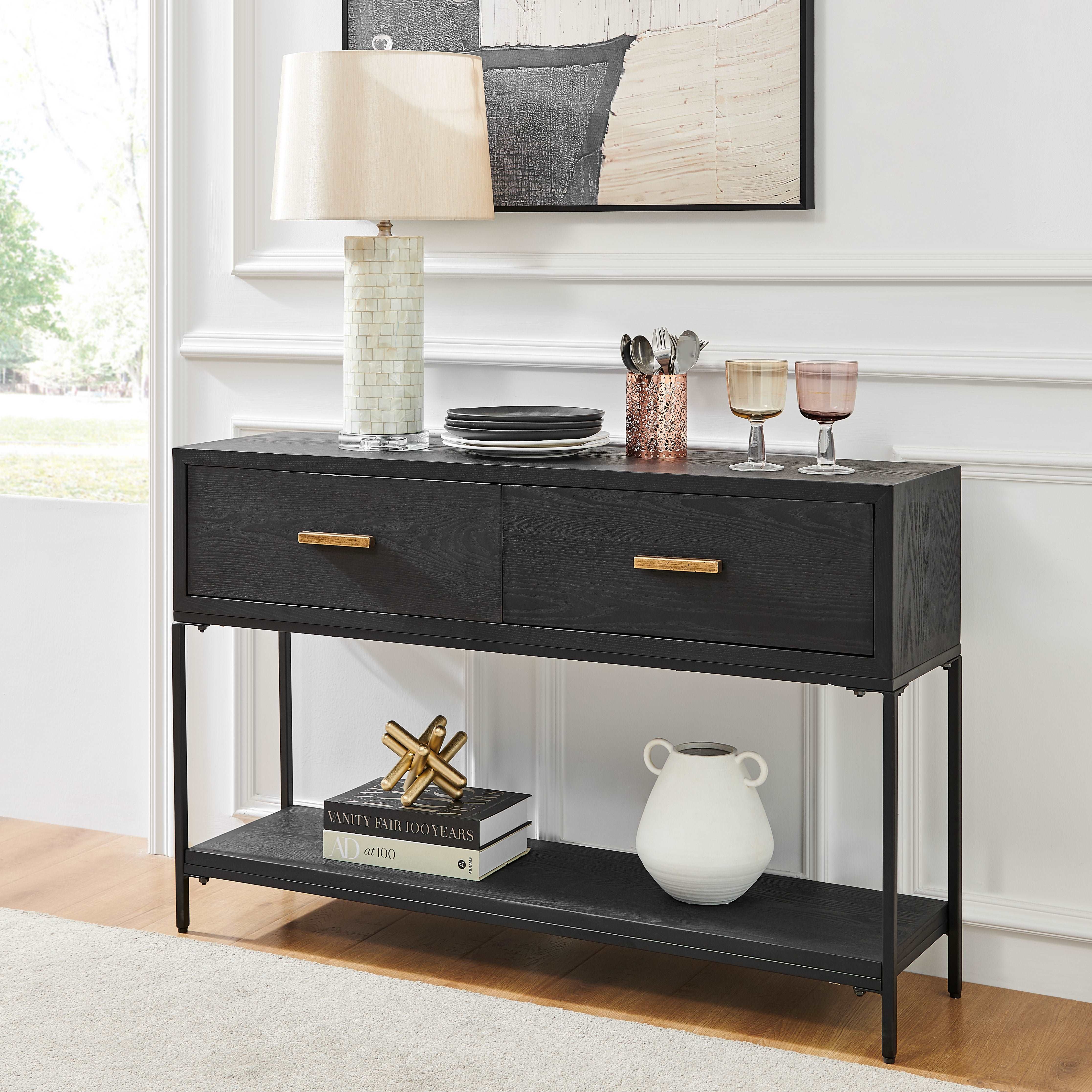 Brixton Black Console Table