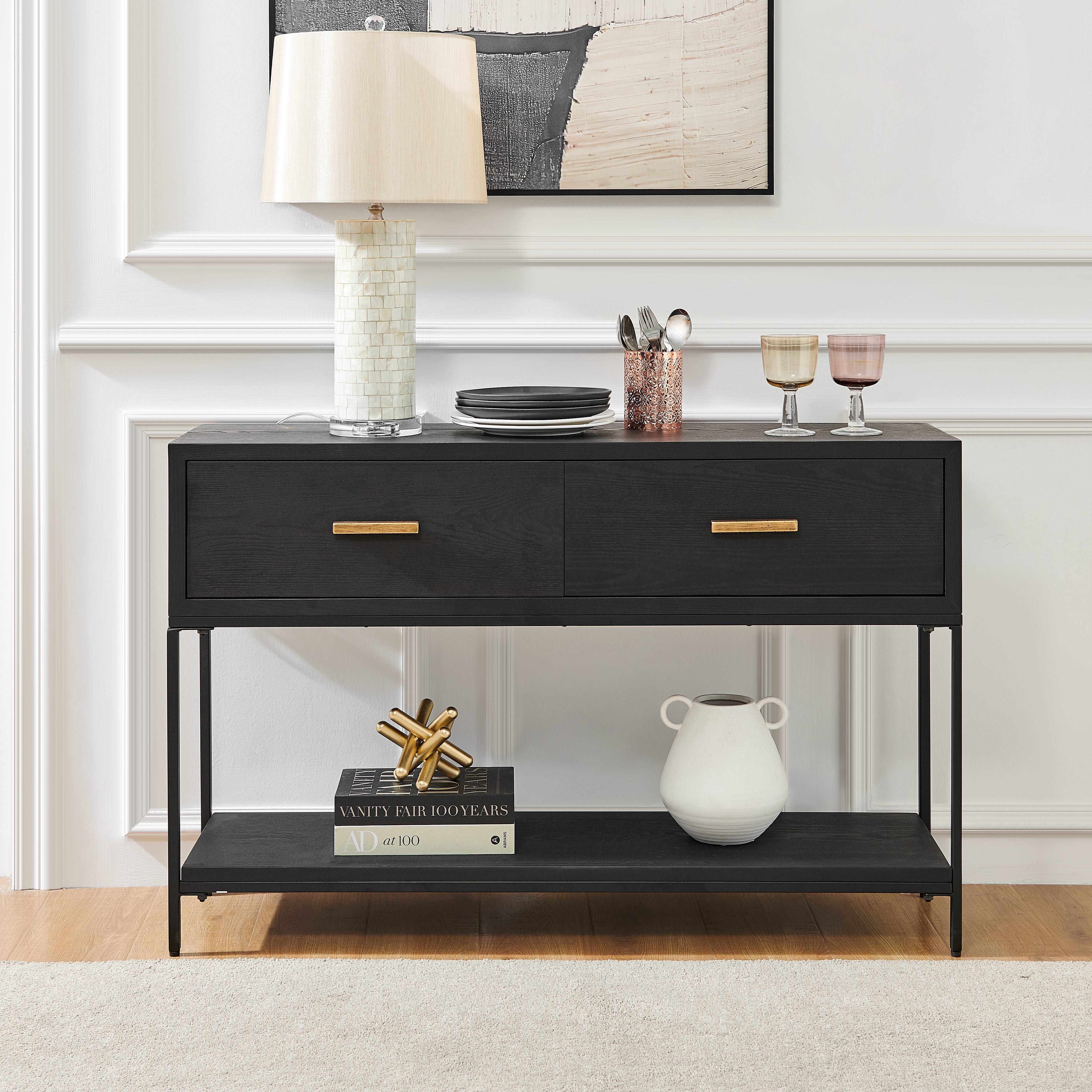 Brixton Black Console Table