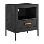 Brixton Black 1 Drawer End Table
