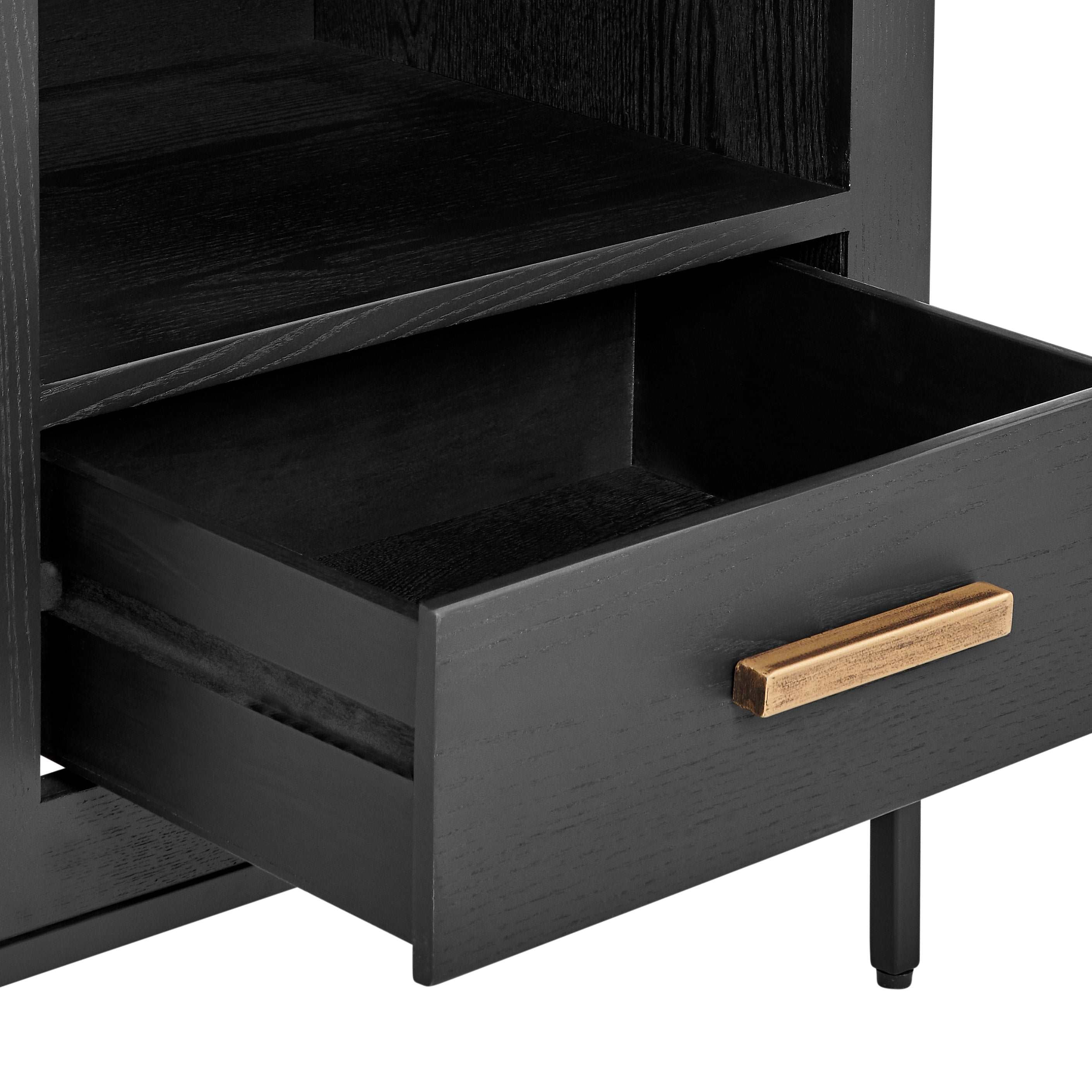 Brixton Black 1 Drawer End Table