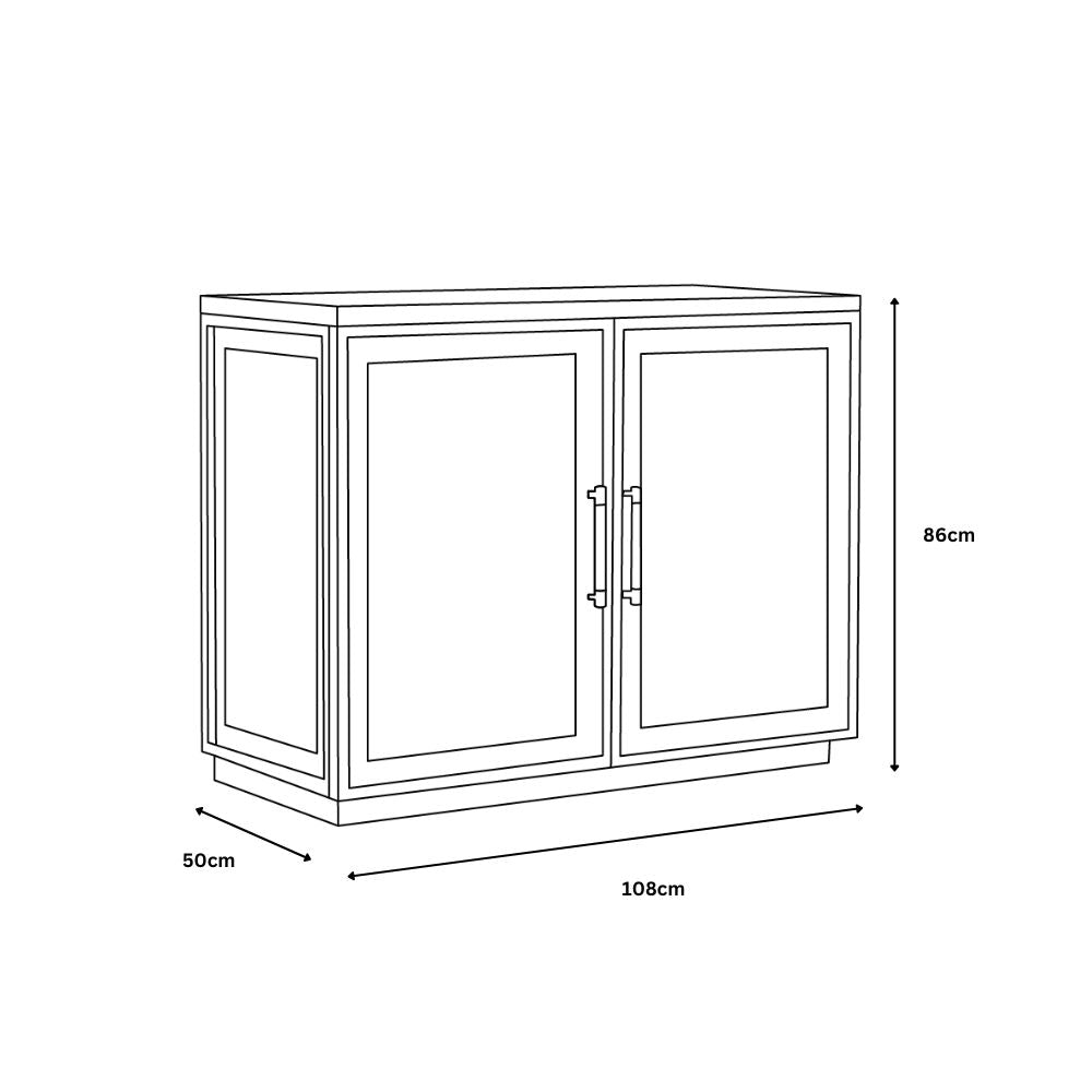 Elliot 2 Door Chest - American Oak Wash