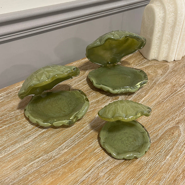 Set of 3 Clam Trinket Dishes