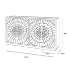 Frenso 4 Door Gold Sideboard
