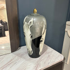Ceramic Hand painted Horse Vase