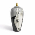 Ceramic Hand painted Horse Vase
