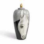 Ceramic Hand painted Horse Vase
